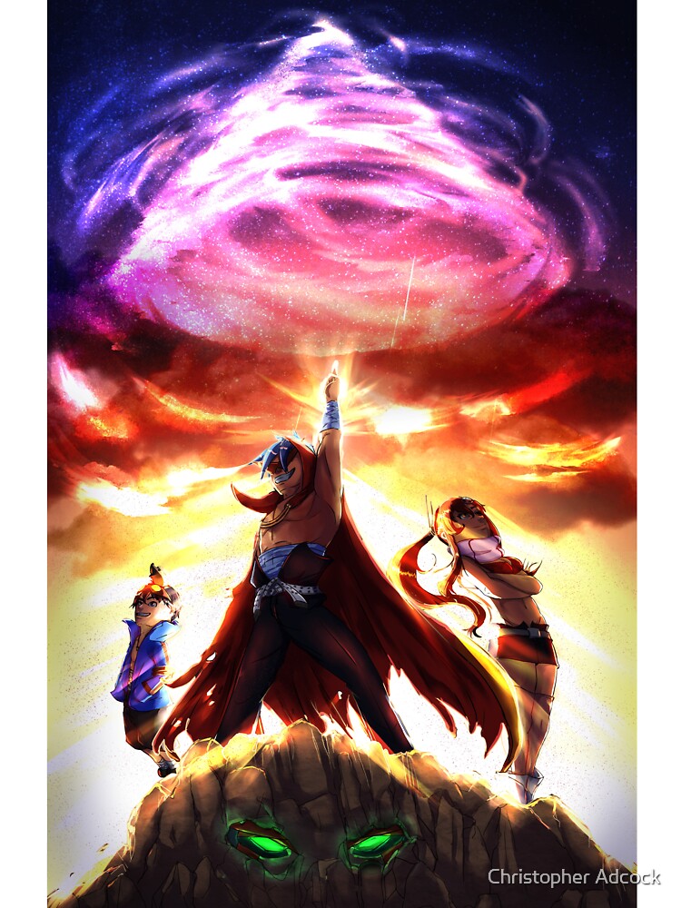 Gurren Lagann Piercing The Heavens Shower Curtain - Image 2