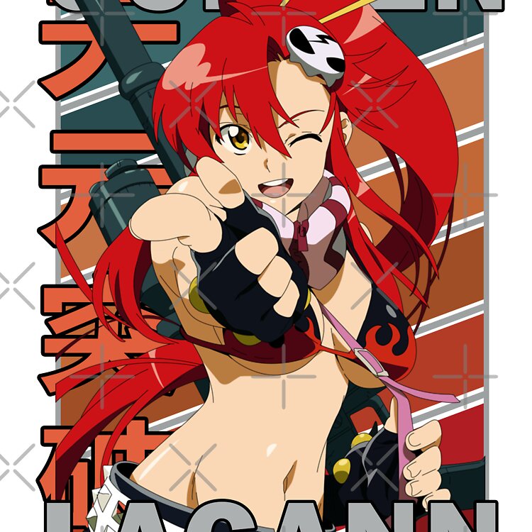 Yoko Littner Gurren Lagann Retro Stripe Design Tote Bag - Image 2