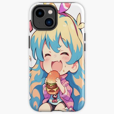 Nia Teppelin Niateppelin Gurren Lagann Chibi Kawaii Burger Anime Girl Joyful Bright Charm Iphone Case