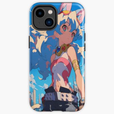Nia Teppelin Gurren Lagann Anime Girl Fantasy City Bright Blue Outdoors Iphone Case