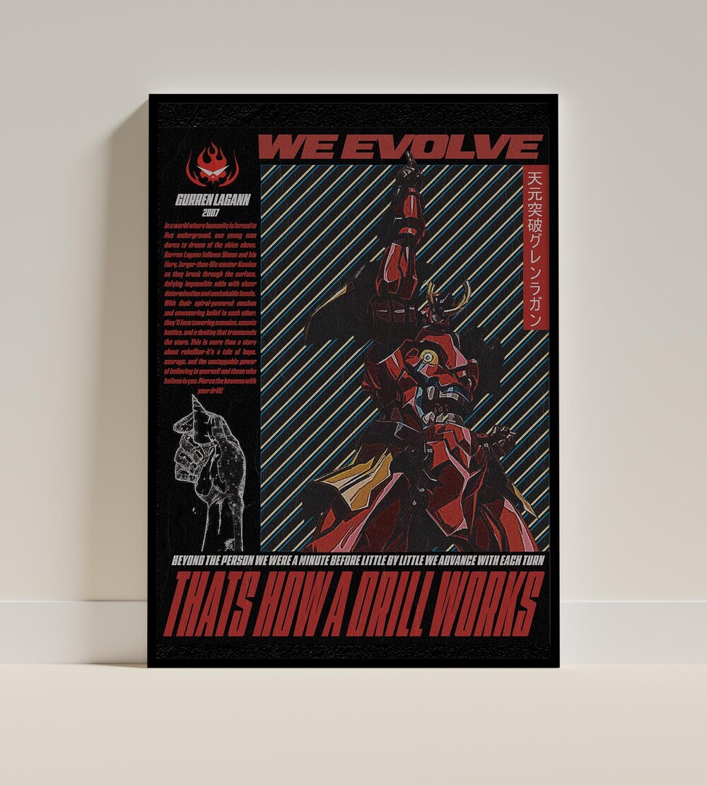 Gurren Lagann Anime Wall Art