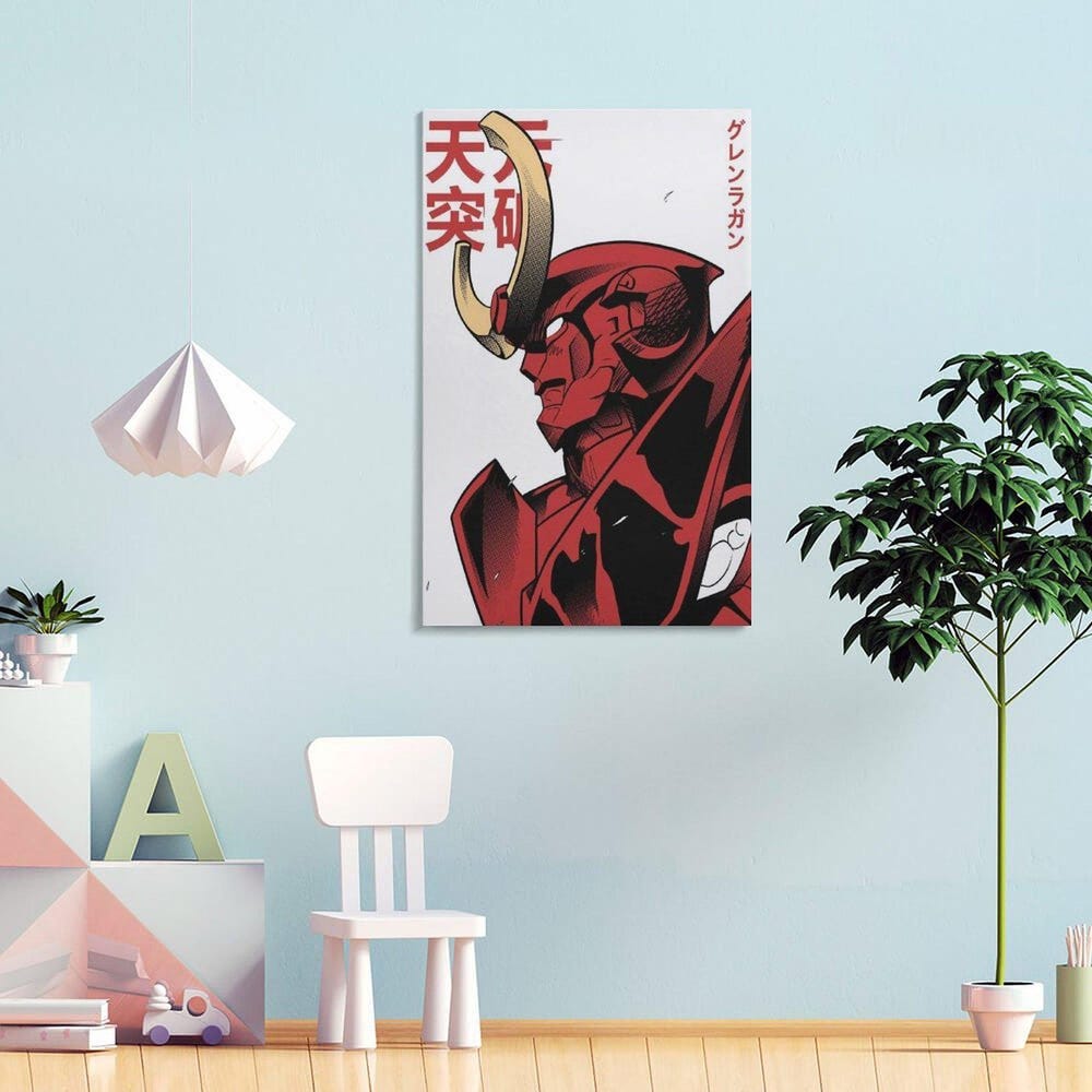 Gurren Lagann Anime Canvas Living Room Wall Art - Image 3