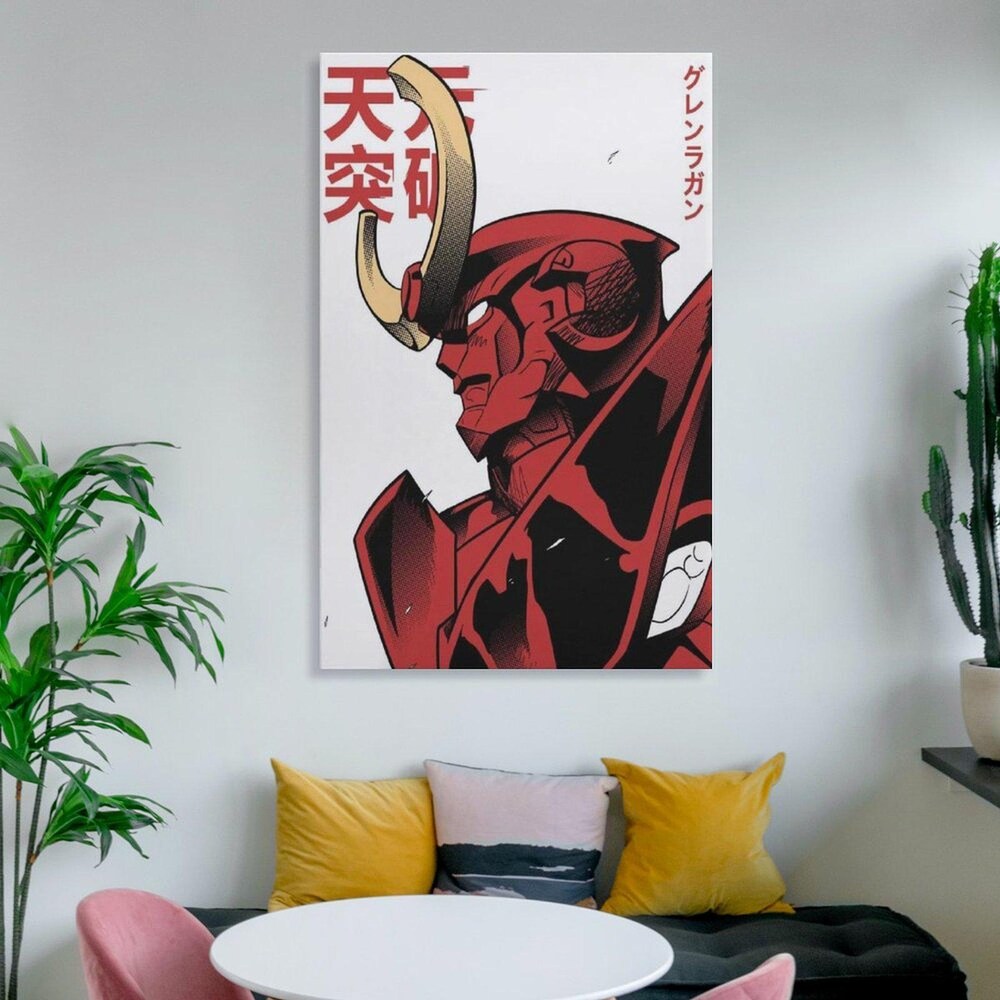 Gurren Lagann Anime Canvas Living Room Wall Art - Image 5