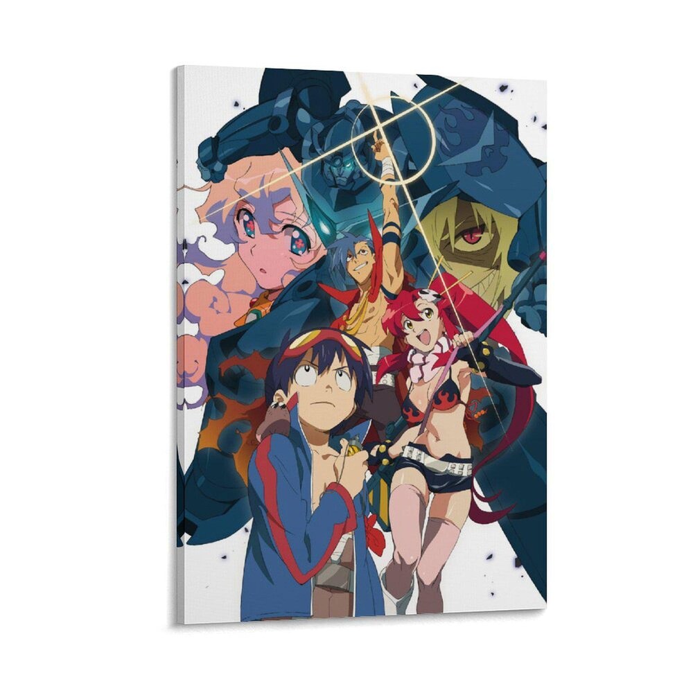 Gurren Lagann Anime Posters Boys Cool Wall Art