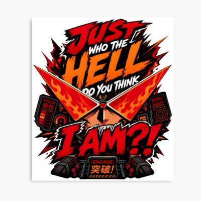 Rebel Mecha Dashboard Decal Poster
