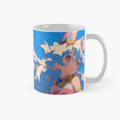 Nia Teppelin Gurren Lagann Anime Girl Fantasy City Bright Blue Outdoors Mug