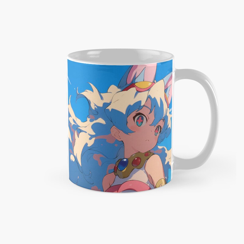Nia Teppelin Gurren Lagann Anime Girl Fantasy City Bright Blue Outdoors Mug