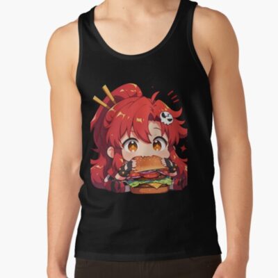 Yoko Littner Gurren Lagann Chibi Kawaii Burger Bite Tank Top