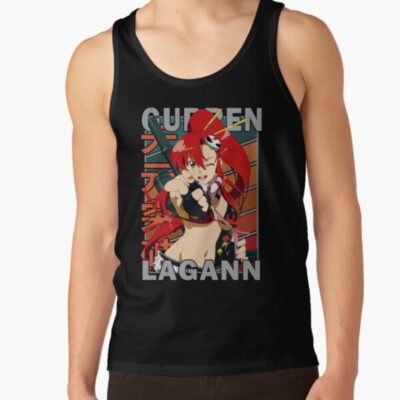 Yoko Littner Gurren Lagann Retro Stripe Design Tank Top