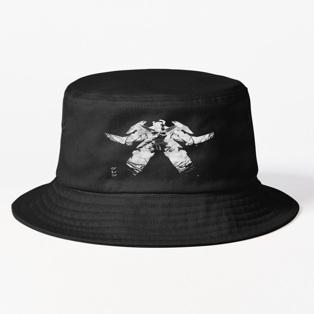 A Legacy Grey Version Tengen Toppa Gurren Lagann Anime Manga Bucket Hat