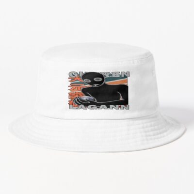 Antispiral Gurren Lagann Retro Stripe Design Bucket Hat