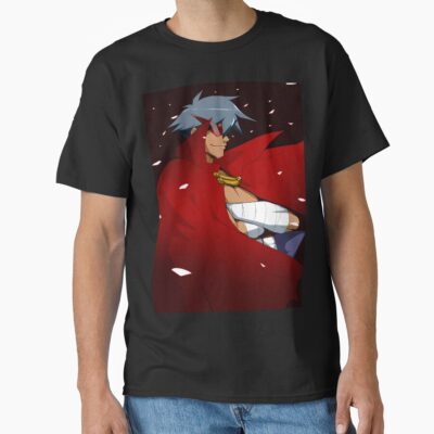 Kamina Gurren Lagann Red Cape Confident Anime Smile T-shirt
