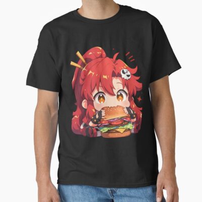 Yoko Littner Gurren Lagann Chibi Kawaii Burger Bite T-shirt