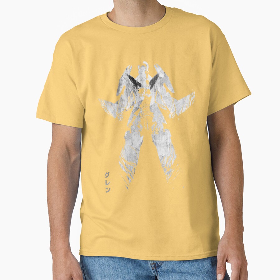 A Legacy Grey Version Tengen Toppa Gurren Lagann Anime Manga T-shirt - Image 6