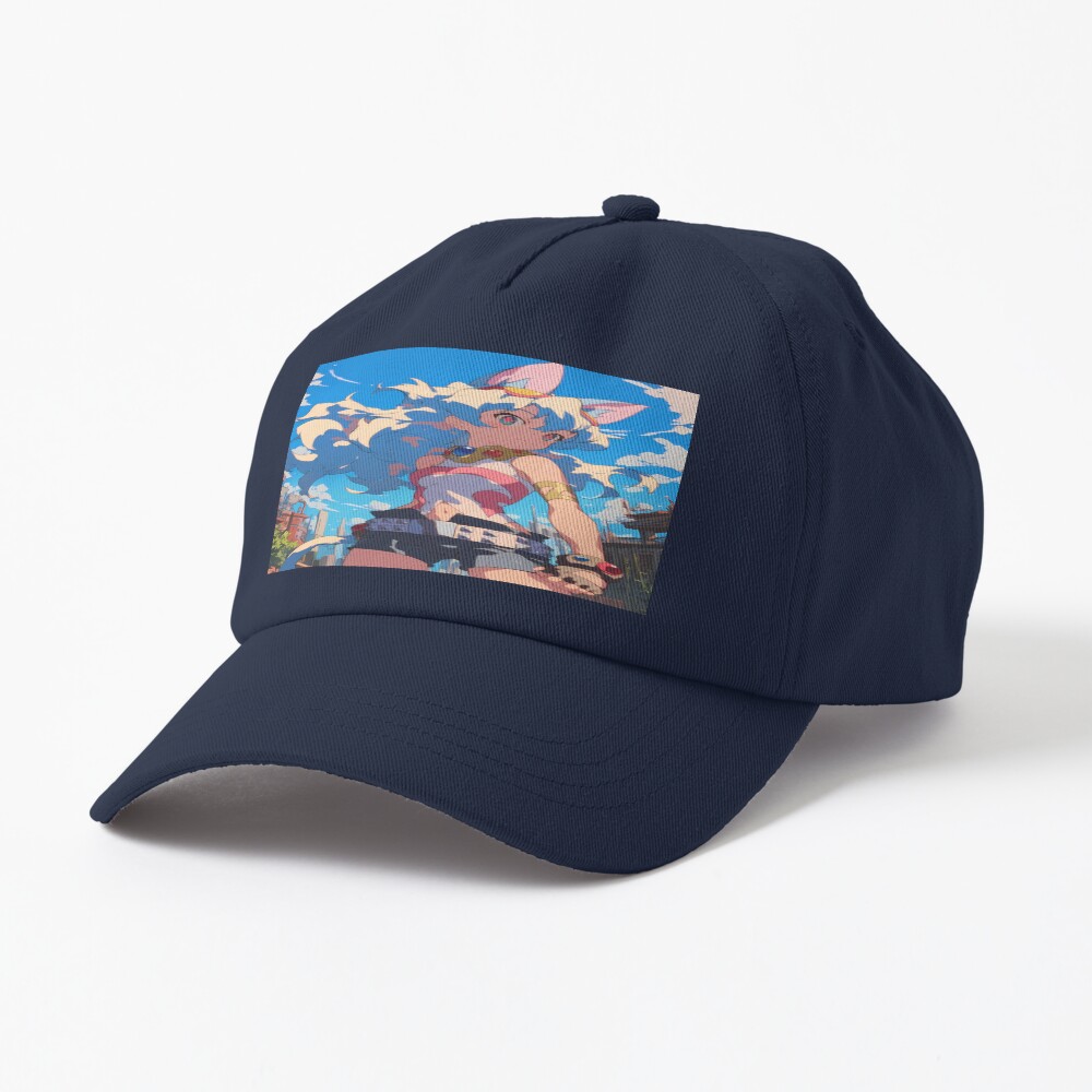 Nia Teppelin Gurren Lagann Anime Girl Fantasy City Bright Blue Outdoors Cap