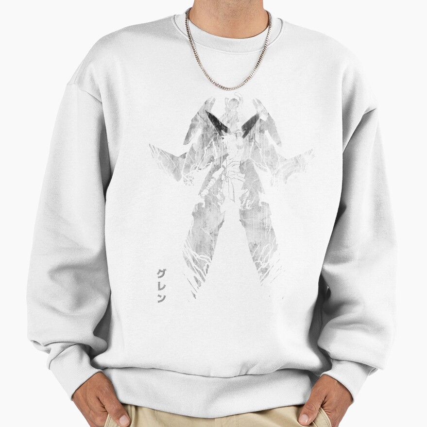 A Legacy Grey Version Tengen Toppa Gurren Lagann Anime Manga Sweatshirt - Image 2