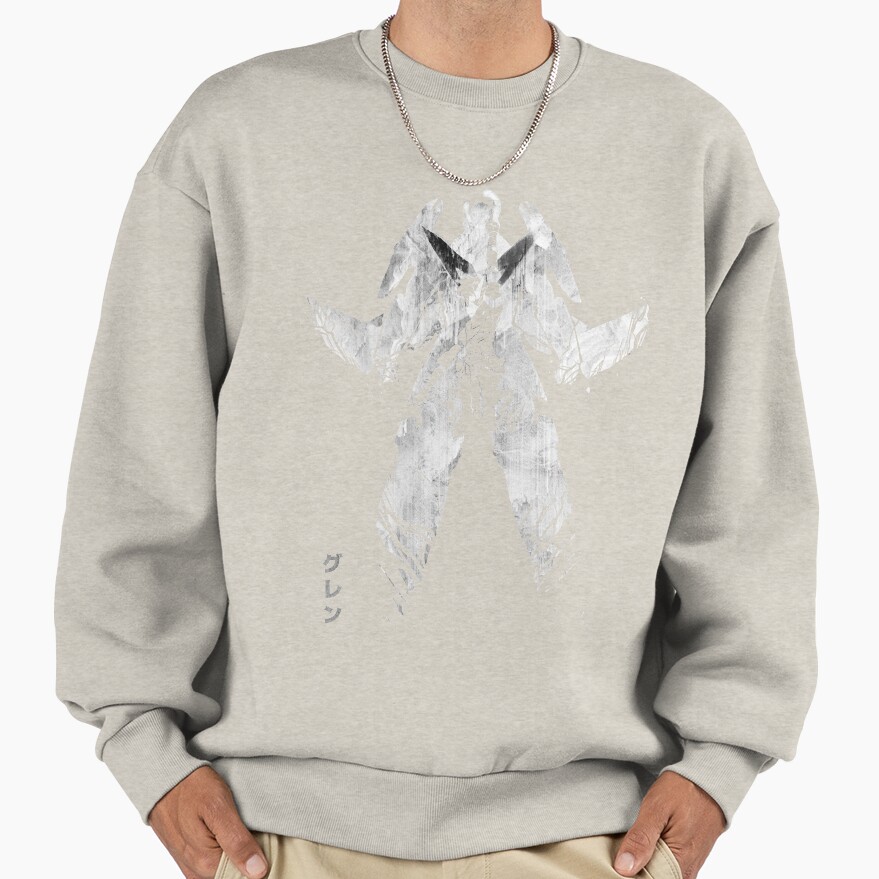 A Legacy Grey Version Tengen Toppa Gurren Lagann Anime Manga Sweatshirt - Image 3