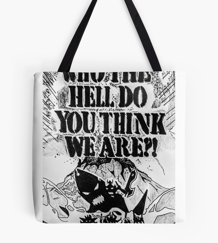 Manga Panel Gurren Lagann Tote Bag