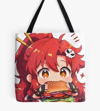 Yoko Littner Gurren Lagann Chibi Kawaii Burger Bite Tote Bag