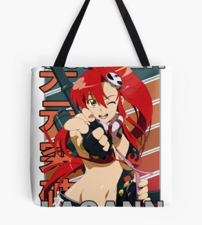 Yoko Littner Gurren Lagann Retro Stripe Design Tote Bag