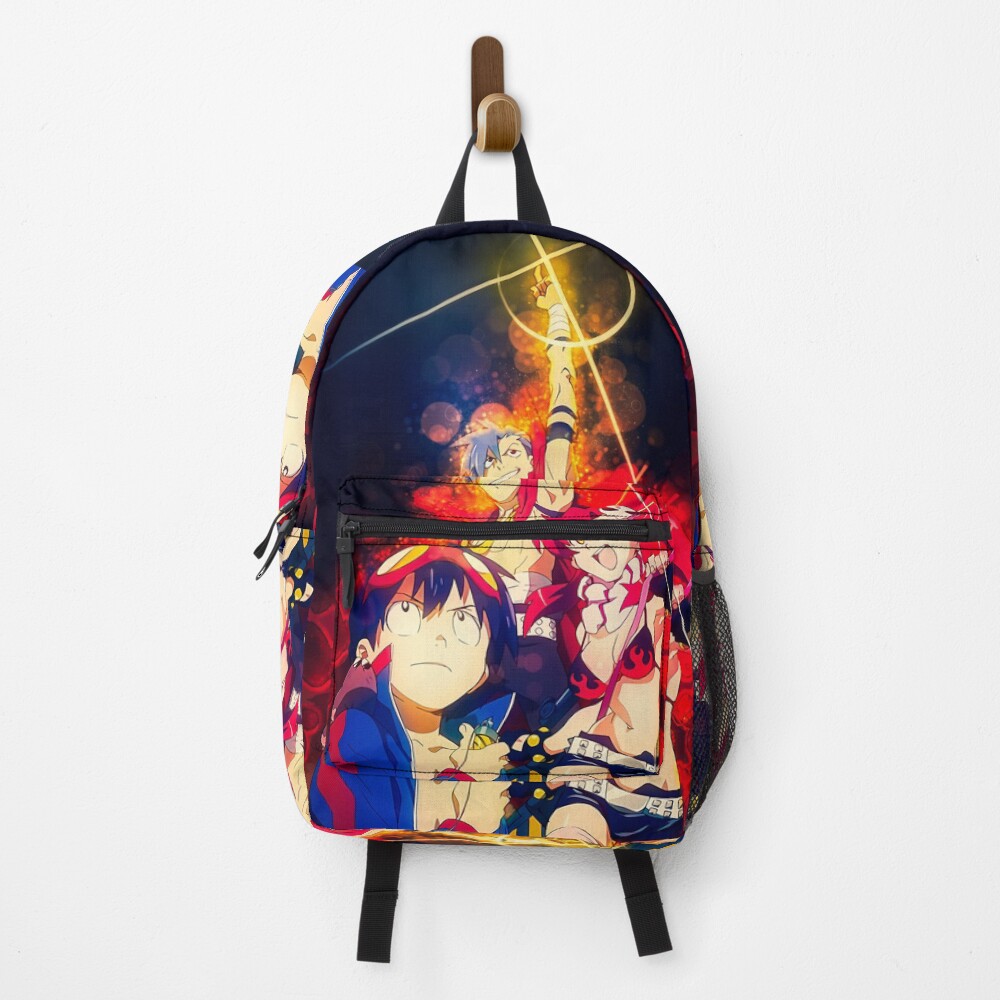 Unbreakable Spirit Kamina Gurren Lagann Burning Courage Energy Flame Backpack