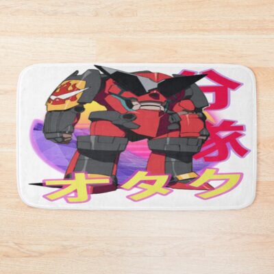 Tengen Toppa Gurren Lagann Retro Sunset Design Bath Mat