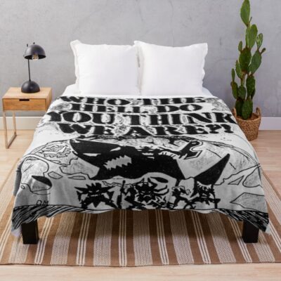 Manga Panel Gurren Lagann Throw Blanket