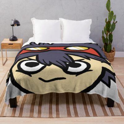 Gurren Lagann Simon Doodle Throw Blanket