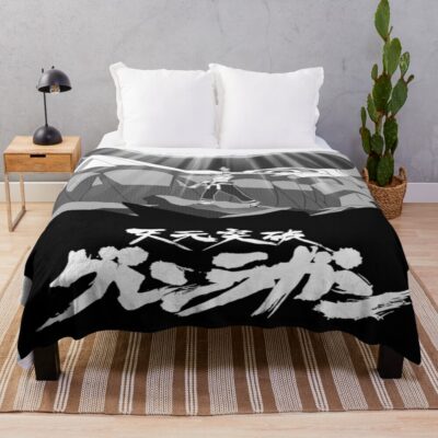 Gurren Lagann Aesthetic Throw Blanket