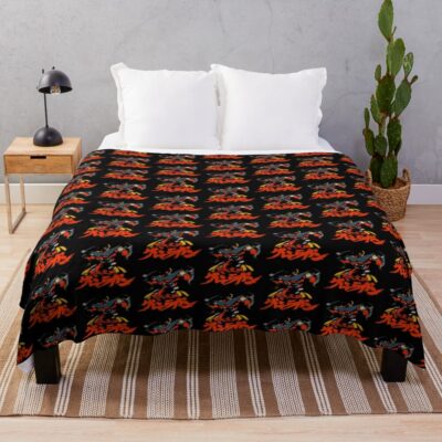 Action Anime Film Comedy Cartoon Movie Vintage Throw Blanket
