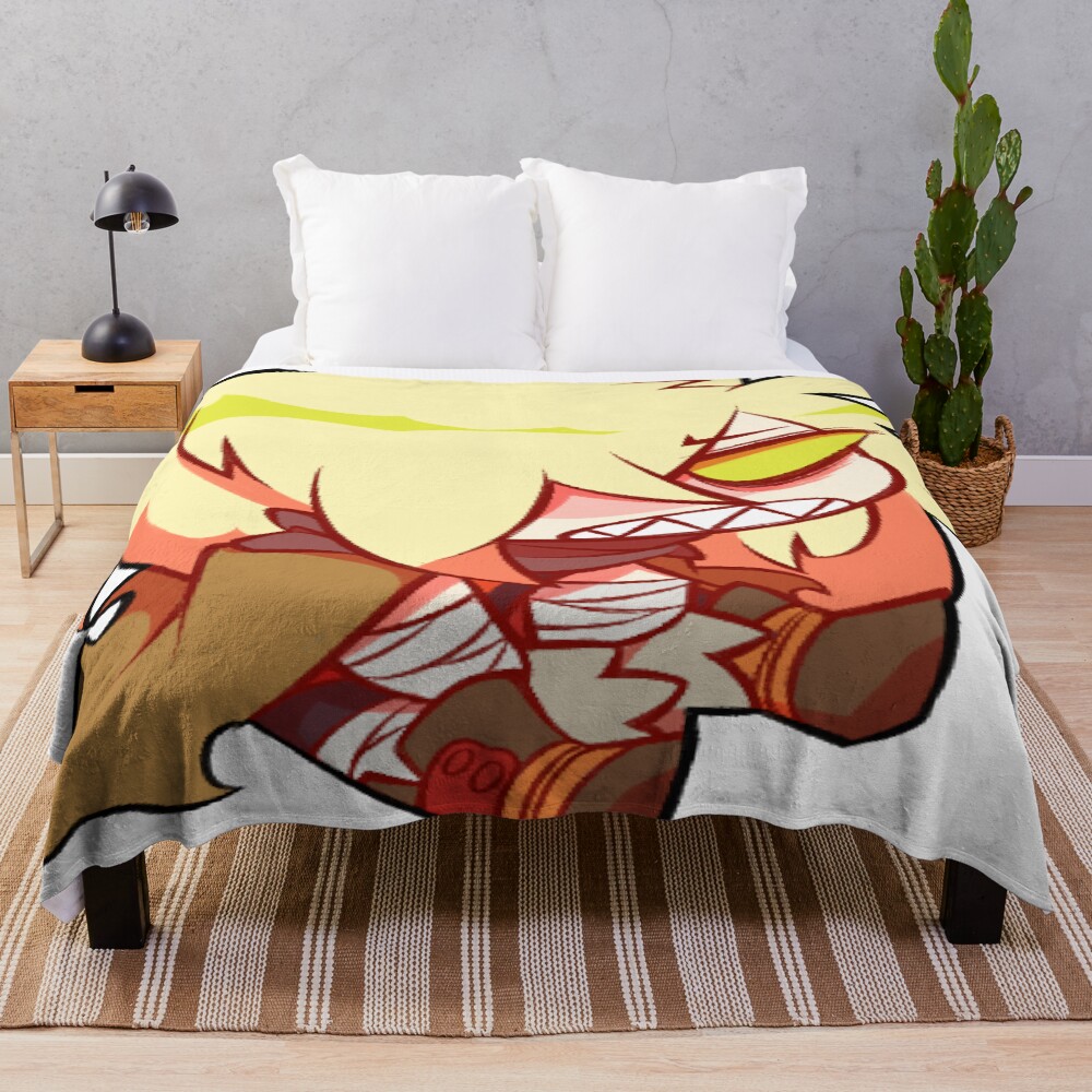 Tengen Toppa Gurren Lagann Viral Sticker Throw Blanket