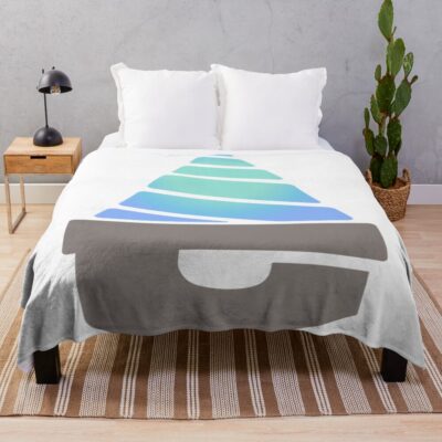 Core Drill Spiraled Throw Blanket