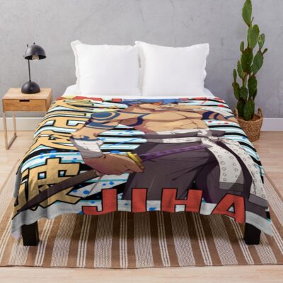 Kamina Gurren Lagann Urban Anime Design Throw Blanket