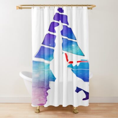 Drill Shower Curtain