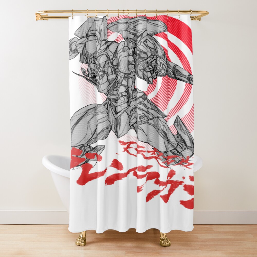 Gurren Lagann Manga Shower Curtain