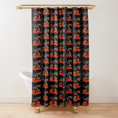 Action Anime Film Comedy Cartoon Movie Vintage Shower Curtain