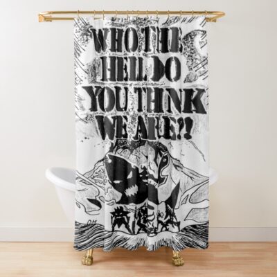 Manga Panel Gurren Lagann Shower Curtain