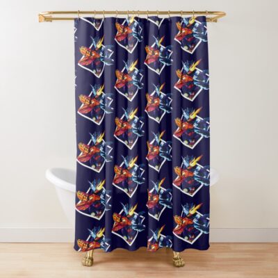 Kamen Rider Cross Z Build Be The One Shower Curtain