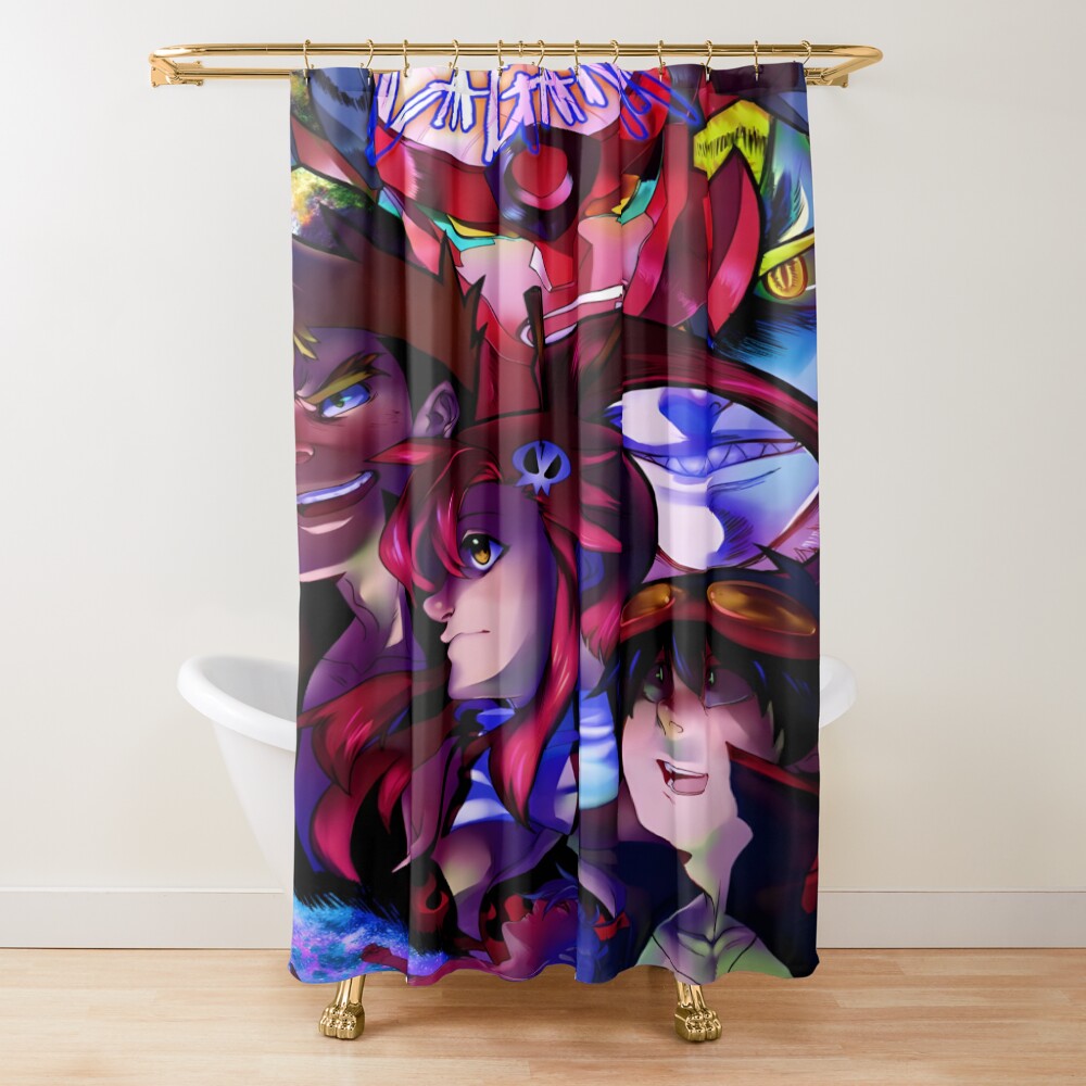 Gurren Lagann All In One Anime Simple Shower Curtain