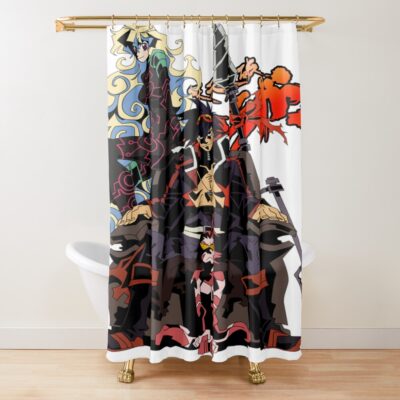 Gurren Lagann Mecha Shower Curtain