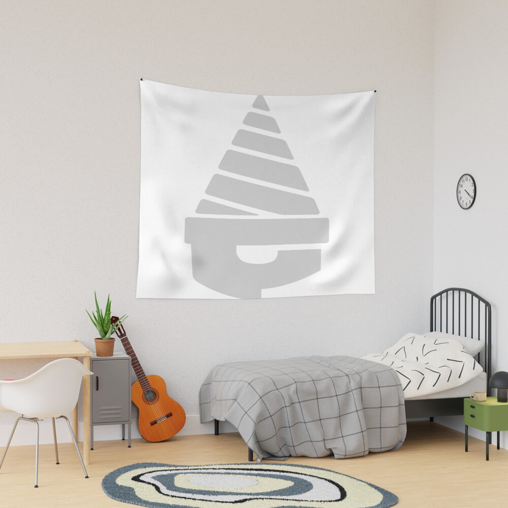 Core Drill White Tapestry