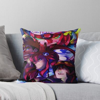 Gurren Lagann All In One Anime Throw Pillow
