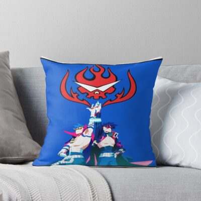 Gurren Lagann Minimalist Throw Pillow