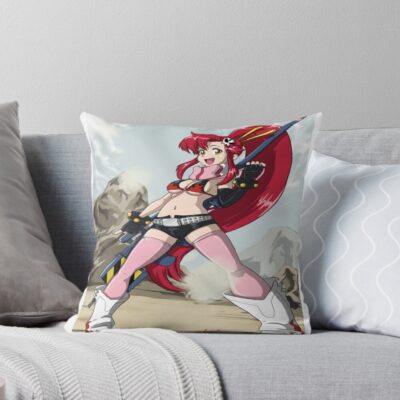 Yoko Gurren Lagann Throw Pillow