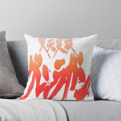 Gurren Lagann Manga Throw Pillow